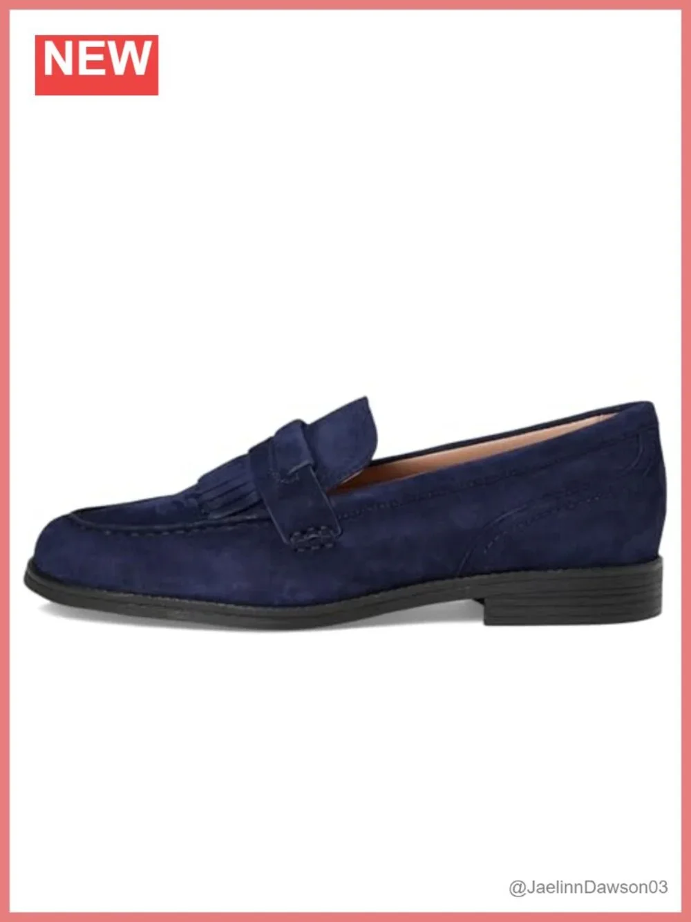 Leather Lined Kiltie Loafers with Buckle Strap - Women's Flat Shoes